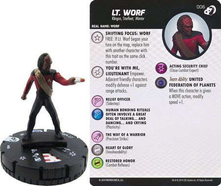 Star Trek Resistance is Futile #015 Lt HeroClix Worf