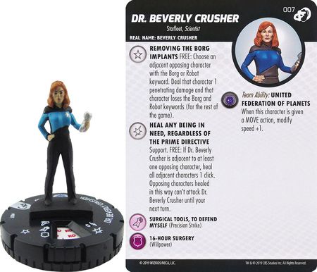 Dr Beverly Crusher 007 Star Trek The Next Generation HeroClix Star Trek Away Team The Next Generation Resistance is Futile Gravity Feed Singles Dr Beverly Crusher 007 Star Trek The Next Generation HeroClix Star Trek Away Team The Next Generation Resistance is Futile Gravity Feed Singles