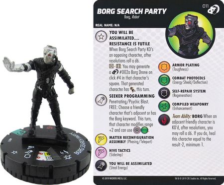 Borg Search Party 011 Star Trek The Next Generation HeroClix Borg Search Party 011 Star Trek The Next Generation HeroClix