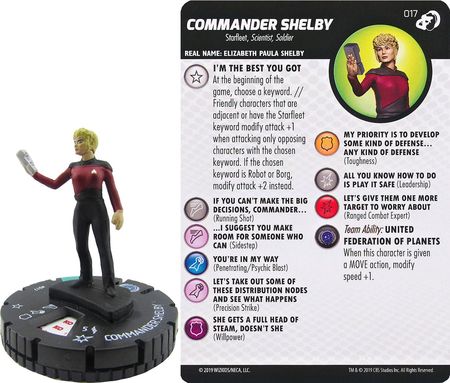 Commander Shelby 017 Star Trek The Next Generation HeroClix Star Trek Away Team The Next Generation Resistance is Futile Gravity Feed Singles Commander Shelby 017 Star Trek The Next Generation HeroClix Star Trek Away Team The Next Generation Resistance is Futile Gravity Feed Singles