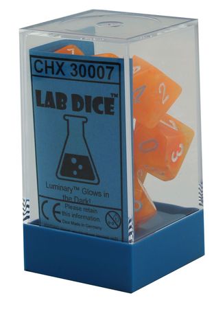 Chessex Festive Flare w White Set of 7 Dice CHX30007 Chessex Festive Flare w White Set of 7 Dice CHX30007