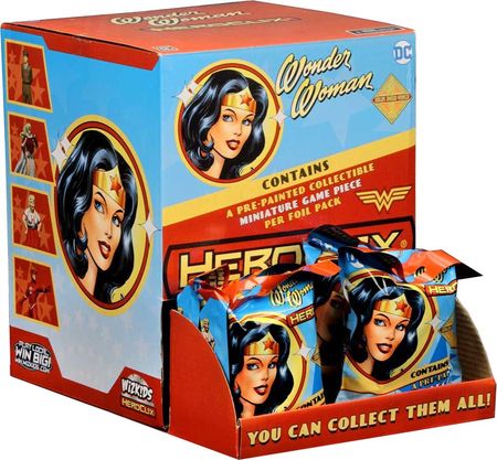 Wonder Woman Gravity Feed Display Box of 24 Packs Ver B DC Heroclix WZK72656 Wonder Woman Gravity Feed Display Box of 24 Packs Ver B DC Heroclix WZK72656