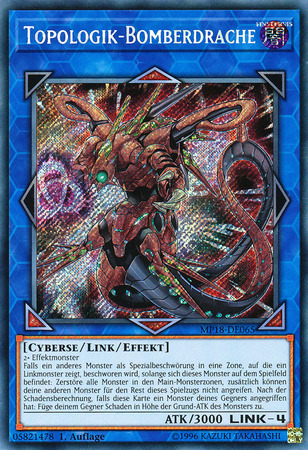 Topologik Bomberdrache MP18 DE065 1st Edition German Secret Rare German Yugioh Cards Topologik Bomberdrache MP18 DE065 1st Edition German Secret Rare German Yugioh Cards