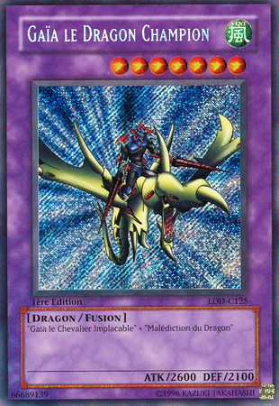 Gaia Le Dragon Champion LDD C125 1st Edition Secret Rare French Canadian Gaia Le Dragon Champion LDD C125 1st Edition Secret Rare French Canadian