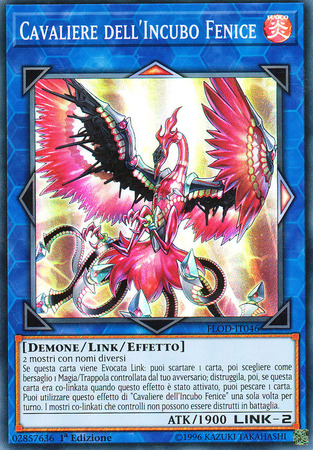 Cavaliere Dell Incubo Fenice FLOD IT046 1st Edition Italian Super Rare Italian Yugioh Cards Cavaliere Dell Incubo Fenice FLOD IT046 1st Edition Italian Super Rare Italian Yugioh Cards