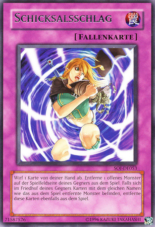 Schicksalsschlag Karma Cut SOI DE053 German Rare German Yugioh Cards Schicksalsschlag Karma Cut SOI DE053 German Rare German Yugioh Cards
