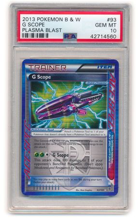 G Scope 93 101 PSA GEM MT 10 Holo Rare B W Plasma Blast 4560 Black White 10 Plasma Blast Singles G Scope 93 101 PSA GEM MT 10 Holo Rare B W Plasma Blast 4560 Black White 10 Plasma Blast Singles