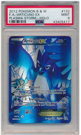 Articuno EX 132 135 PSA Mint 9 Full Art Ultra Rare B W Plasma Storm 5417 Black White 8 Plasma Storm Singles Articuno EX 132 135 PSA Mint 9 Full Art Ultra Rare B W Plasma Storm 5417 Black White 8 Plasma Storm Singles
