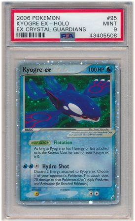 Kyogre ex 95 100 PSA Mint 9 Ultra Rare Ex Crystal Guardians 5508 Ex Crystal Guardians Singles Kyogre ex 95 100 PSA Mint 9 Ultra Rare Ex Crystal Guardians 5508 Ex Crystal Guardians Singles