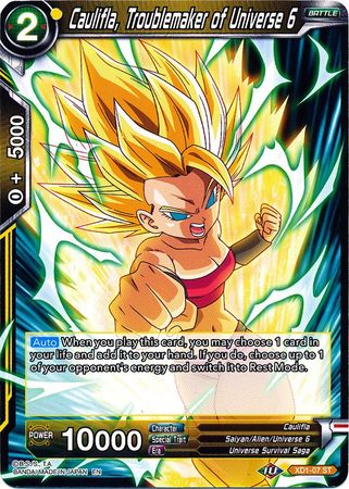 Caulifla Troublemaker of Universe 6 XD1 07 Starter Rare Universe 6 Assailants Expert Deck Singles Caulifla Troublemaker of Universe 6 XD1 07 Starter Rare Universe 6 Assailants Expert Deck Singles
