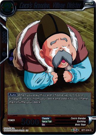 Coco s Grandpa Village Oldster BT7 016 Foil Common Coco s Grandpa Village Oldster BT7 016 Foil Common