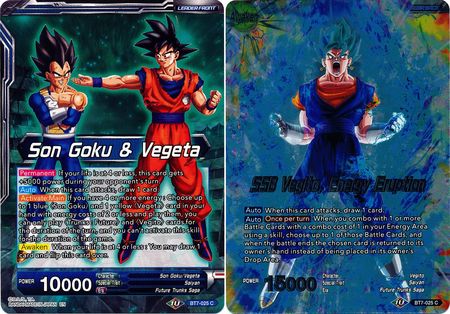 Son Goku Vegeta SSB Vegito Energy Eruption BT7 025 Foil Common Assault of the Saiyans Foil Singles Son Goku Vegeta SSB Vegito Energy Eruption BT7 025 Foil Common Assault of the Saiyans Foil Singles