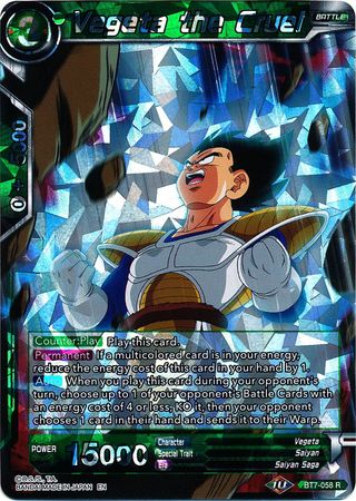 Vegeta the Cruel BT7 058 Rare Assault of the Saiyans Foil Singles Vegeta the Cruel BT7 058 Rare Assault of the Saiyans Foil Singles