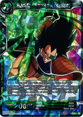 Raditz Saiyan Assailant BT7 052 Rare Assault of the Saiyans Foil Singles Raditz Saiyan Assailant BT7 052 Rare Assault of the Saiyans Foil Singles