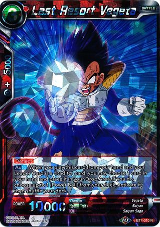 Last Resort Vegeta BT7 010 Rare Last Resort Vegeta BT7 010 Rare