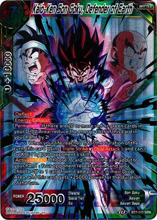 Kaio Ken Son Goku Defender of Earth BT7 111 Special Rare SPR Assault of the Saiyans Foil Singles Kaio Ken Son Goku Defender of Earth BT7 111 Special Rare SPR Assault of the Saiyans Foil Singles