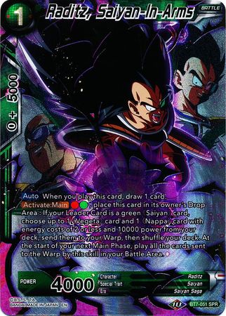 Raditz Saiyan In Arms BT7 051 Special Rare SPR Raditz Saiyan In Arms BT7 051 Special Rare SPR