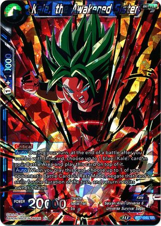 Kale the Awakened Sister BT7 040 Super Rare Assault of the Saiyans Foil Singles Kale the Awakened Sister BT7 040 Super Rare Assault of the Saiyans Foil Singles