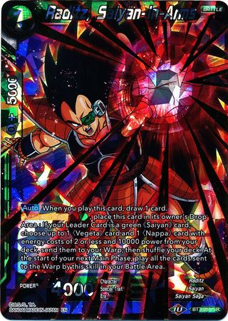 Raditz Saiyan In Arms BT7 051 Super Rare Assault of the Saiyans Foil Singles Raditz Saiyan In Arms BT7 051 Super Rare Assault of the Saiyans Foil Singles