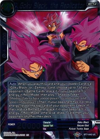 Goku Black the Replicator BT7 042 Foil Uncommon Assault of the Saiyans Foil Singles Goku Black the Replicator BT7 042 Foil Uncommon Assault of the Saiyans Foil Singles