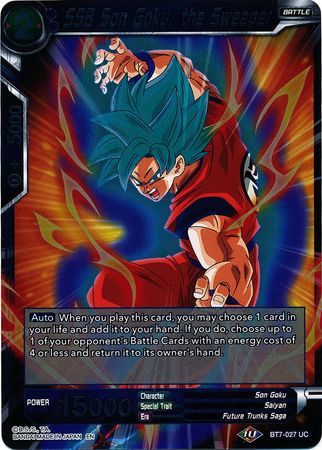 SSB Son Goku the Sweeper BT7 027 Foil Uncommon Assault of the Saiyans Foil Singles SSB Son Goku the Sweeper BT7 027 Foil Uncommon Assault of the Saiyans Foil Singles