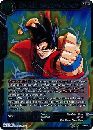 Son Goku Dimensional Defender BT7 099 Foil Uncommon Assault of the Saiyans Foil Singles Son Goku Dimensional Defender BT7 099 Foil Uncommon Assault of the Saiyans Foil Singles