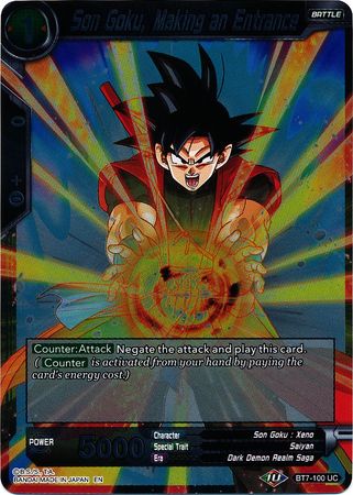 Son Goku Making an Entrance BT7 100 Foil Uncommon Assault of the Saiyans Foil Singles Son Goku Making an Entrance BT7 100 Foil Uncommon Assault of the Saiyans Foil Singles
