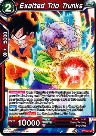 Exalted Trio Trunks BT7 011 Common Exalted Trio Trunks BT7 011 Common