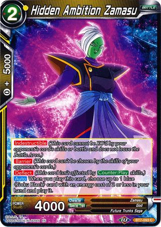 Hidden Ambition Zamasu BT7 093 Common Hidden Ambition Zamasu BT7 093 Common