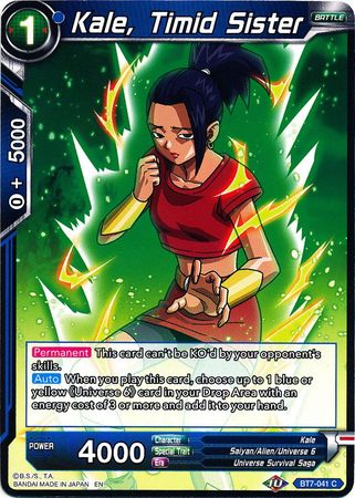 Kale Timid Sister BT7 041 Common Assault of the Saiyans Non Foil Singles Kale Timid Sister BT7 041 Common Assault of the Saiyans Non Foil Singles