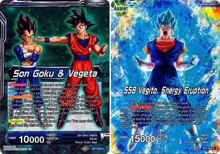 Son Goku Vegeta SSB Vegito Energy Eruption BT7 025 Common Assault of the Saiyans Non Foil Singles Son Goku Vegeta SSB Vegito Energy Eruption BT7 025 Common Assault of the Saiyans Non Foil Singles