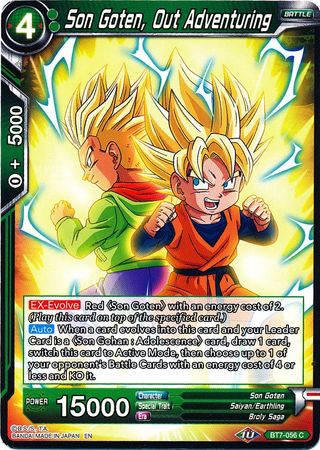 Son Goten Out Adventuring BT7 056 Common Assault of the Saiyans Non Foil Singles Son Goten Out Adventuring BT7 056 Common Assault of the Saiyans Non Foil Singles