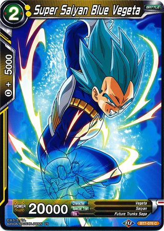 Super Saiyan Blue Vegeta BT7 076 Common Assault of the Saiyans Non Foil Singles Super Saiyan Blue Vegeta BT7 076 Common Assault of the Saiyans Non Foil Singles