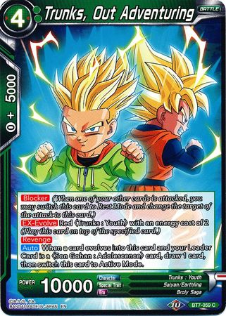 Trunks Out Adventuring BT7 059 Common Assault of the Saiyans Non Foil Singles Trunks Out Adventuring BT7 059 Common Assault of the Saiyans Non Foil Singles