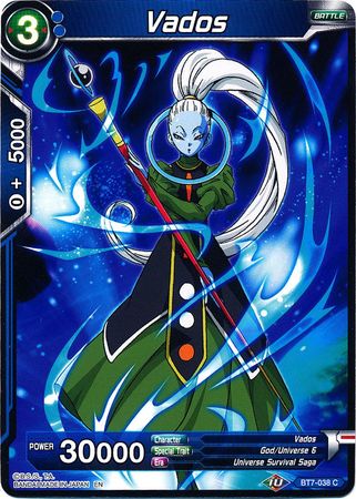 Vados BT7 038 Common Assault of the Saiyans Non Foil Singles Vados BT7 038 Common Assault of the Saiyans Non Foil Singles