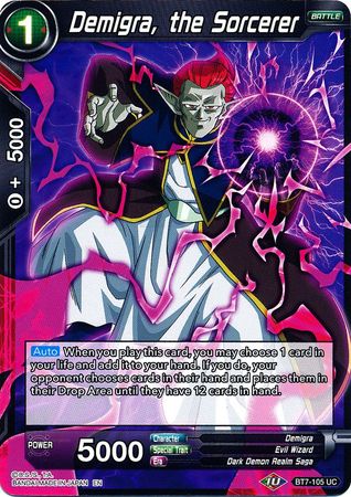 Demigra the Sorcerer BT7 105 Uncommon Demigra the Sorcerer BT7 105 Uncommon