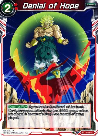 Denial of Hope BT7 023 Uncommon Assault of the Saiyans Non Foil Singles Denial of Hope BT7 023 Uncommon Assault of the Saiyans Non Foil Singles