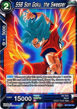 SSB Son Goku the Sweeper BT7 027 Uncommon Assault of the Saiyans Non Foil Singles SSB Son Goku the Sweeper BT7 027 Uncommon Assault of the Saiyans Non Foil Singles