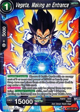 Vegeta Making an Entrance BT7 101 Uncommon Vegeta Making an Entrance BT7 101 Uncommon