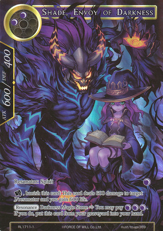 Shade Envoy of Darkness RL7111 1 Full Art Promo Shade Envoy of Darkness RL7111 1 Full Art Promo