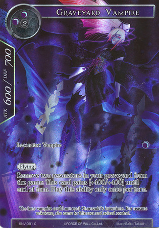 Graveyard Vampire SNV 091 Full Art Promo Common Graveyard Vampire SNV 091 Full Art Promo Common