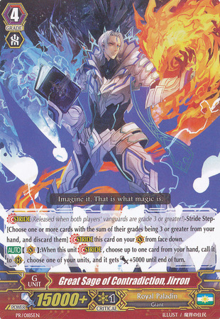 Great Sage of Contradiction Jirron PR 0185EN Great Sage of Contradiction Jirron PR 0185EN