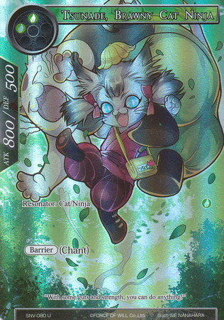 Tsunade Brawny Cat Ninja SNV 080 Full Art Common Force of Will Strangers of New Valhalla Singles Tsunade Brawny Cat Ninja SNV 080 Full Art Common Force of Will Strangers of New Valhalla Singles