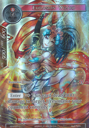 Explosion Wizard NDR 030 Full Art Uncommon Force of Will New Dawn Rises Singles Explosion Wizard NDR 030 Full Art Uncommon Force of Will New Dawn Rises Singles