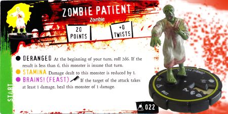 Zombie Patient 022 The Lab HorrorClix HorrorClix The Lab Singles Zombie Patient 022 The Lab HorrorClix HorrorClix The Lab Singles