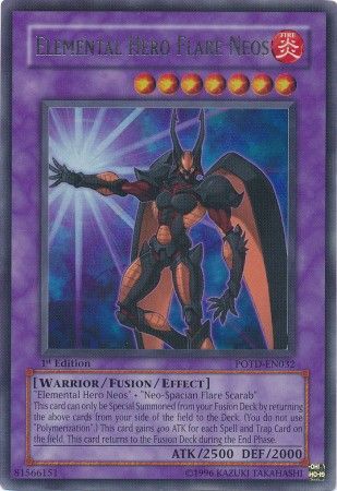 Elemental Hero Flare Neos POTD EN032 Ultra Rare 1st Edition Elemental Hero Flare Neos POTD EN032 Ultra Rare 1st Edition