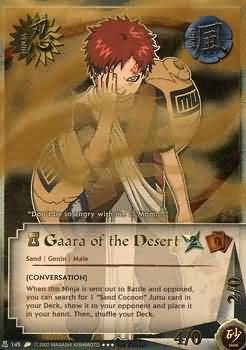 Gaara of the Desert Conversation N 145 Super Rare Naruto Revenge and Rebirth Gaara of the Desert Conversation N 145 Super Rare Naruto Revenge and Rebirth