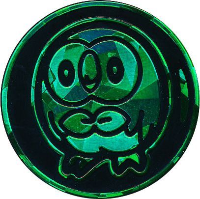 Pokemon Coin Official TGC Flipping Coin Rowlet 