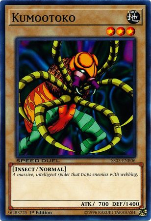 Kumootoko SS03 ENB06 Common 1st Edition Speed Duel Starter Decks Ultimate Predators Singles Kumootoko SS03 ENB06 Common 1st Edition Speed Duel Starter Decks Ultimate Predators Singles