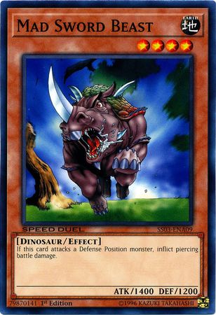 Mad Sword Beast SS03 ENA09 Common 1st Edition Mad Sword Beast SS03 ENA09 Common 1st Edition